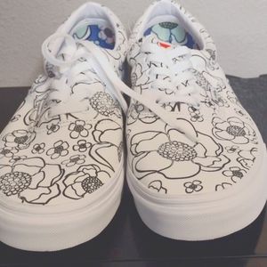 Vans Off the Wall Create UR Color Floral Shoes